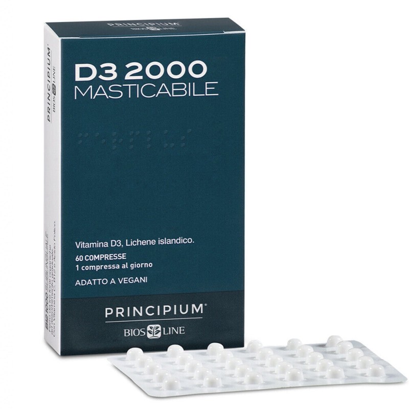 Bios Line Principium Vitamina d3 2000 masticabile 60 compresse VITAMINE