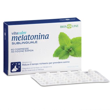 Bios Line Vitacalm Melatonina sublinguale 60 cpr BENESSERE-SALUTE