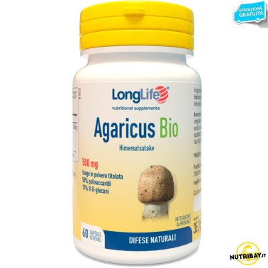 Long Life Agaricus Bio - 60 caps vegetali BENESSERE-SALUTE