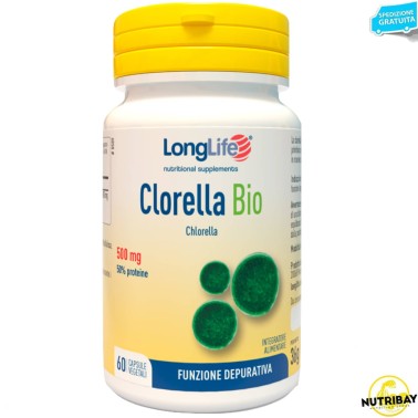 Long Life Clorella Bio - 60 caps BENESSERE-SALUTE
