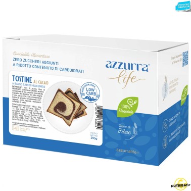 Azzurra Life Tostine al Cacao - 210 gr AVENE - ALIMENTI PROTEICI