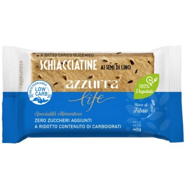 Azzurra Life Schiacciatine ai Semi di Lino - 40 gr AVENE - ALIMENTI PROTEICI