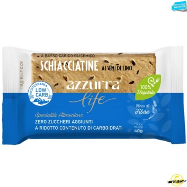 Azzurra Life Schiacciatine ai Semi di Lino - 40 gr AVENE - ALIMENTI PROTEICI