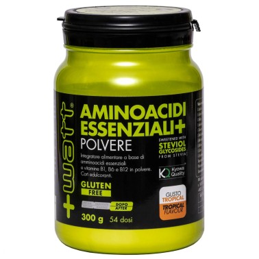 +Watt Aminoacidi Essenziali+ Polvere - 300 gr AMINOACIDI COMPLETI / ESSENZIALI