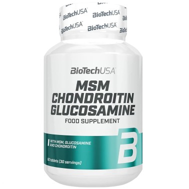 Biotech Usa MSM Chondroitin Glucosamine - 60 cpr BENESSERE ARTICOLAZIONI