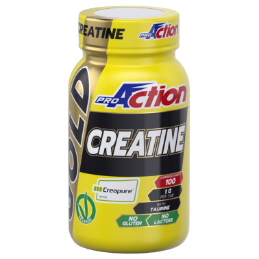 PROACTION Gold creatine 100 cpr Creatina Creapure in compresse con Taurina Extra CREATINA