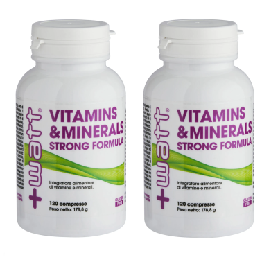 +WATT Vitamins & Minerals Strong formula 2x120 Vitamine e Minerali VITAMINE