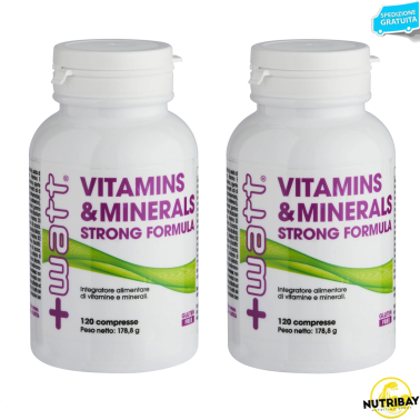+WATT Vitamins & Minerals Strong formula 2x120 Vitamine e Minerali VITAMINE