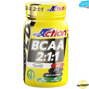 Proaction Gold Bcaa 2:1:1 + Beta Alanina - 120 cpr AMINOACIDI BCAA