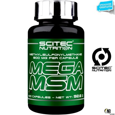 Scitec Nutrition Mega MSM 100 cps Metilsulfonilmetano Articolazioni BENESSERE ARTICOLAZIONI