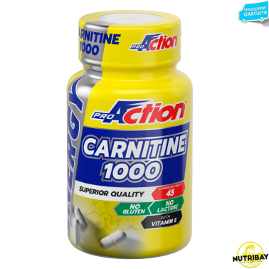 Proaction Carnitina 1000 45 Cpr. L-Carnitina da 1 grammo con Vitamina E CARNITINA