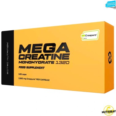 Scitec Nutrition Mega Creatine Monohydrate 1320 Creapure - 120 caps CREATINA