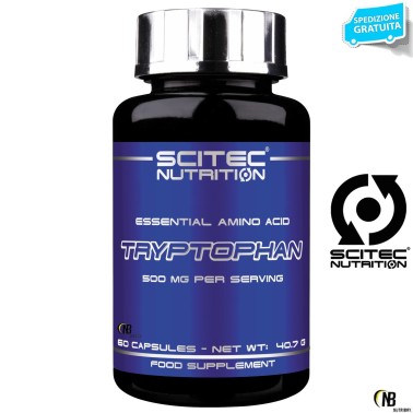 Scitec Nutrition Tryptophan 60 cps. Aminoacido Triptofano AMINOACIDI COMPLETI / ESSENZIALI