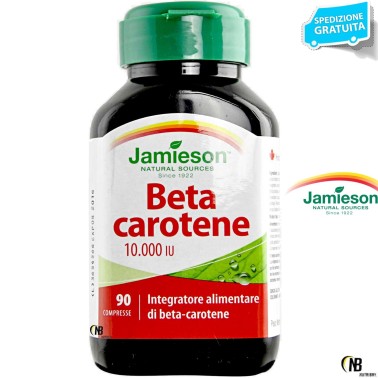 Jamieson Beta Carotene 90 cpr Integratore puro 100% 10000 IU BENESSERE-SALUTE