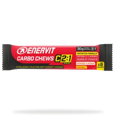 Enervit Carbo Chews C2:1 Pro - 6 caramelle da 34 gr CARBOIDRATI - ENERGETICI