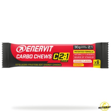 Enervit Carbo Chews C2:1 Pro - 6 caramelle da 34 gr CARBOIDRATI - ENERGETICI