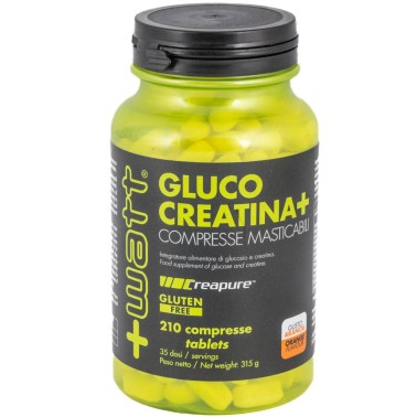 +Watt Gluco Creatina+ - 210 cpr masticabili CREATINA