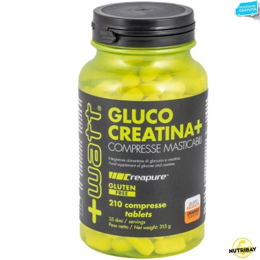 +Watt Gluco Creatina+ - 210 cpr masticabili CREATINA