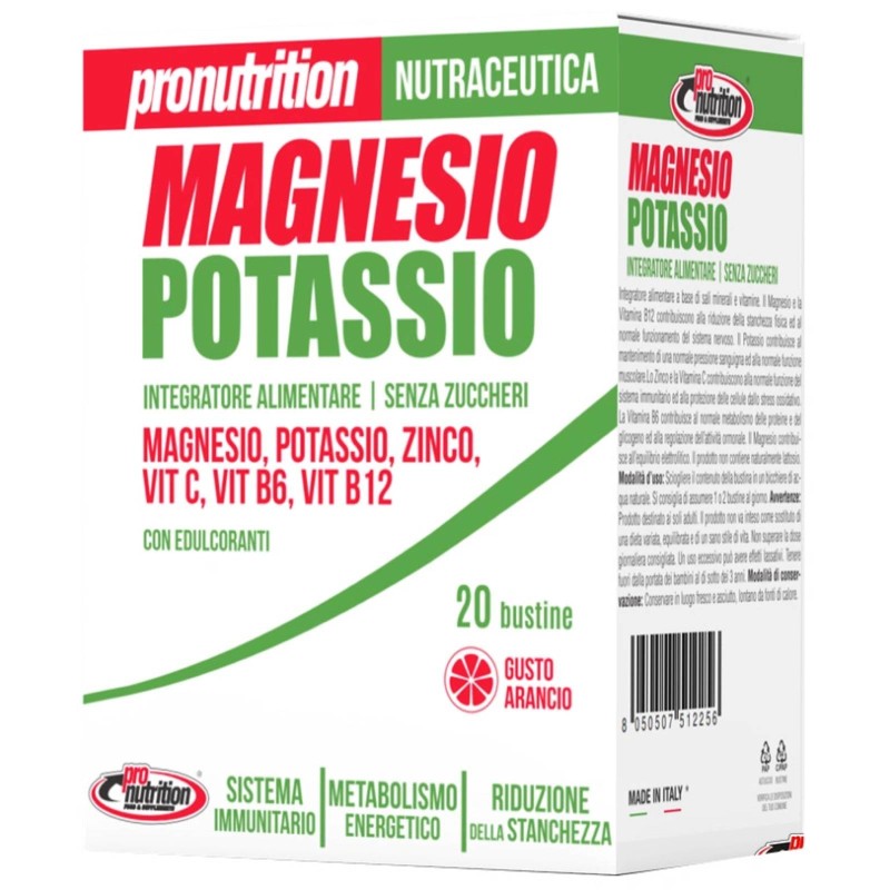 Pronutrition Magnesio e Potassio - 20 bustine da 5,6 gr SALI MINERALI