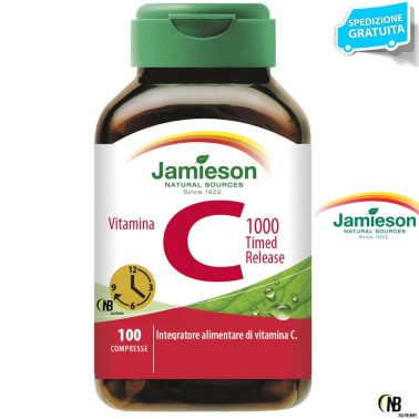 Jamieson C 1000 Timed Release 100 cpr. Vitamina C a Rilascio Graduale VITAMINE