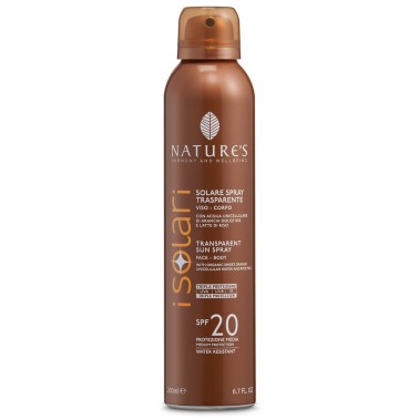 Nature's I Solari Spray Trasparente SPF 20 200 ml CREME SOLARI