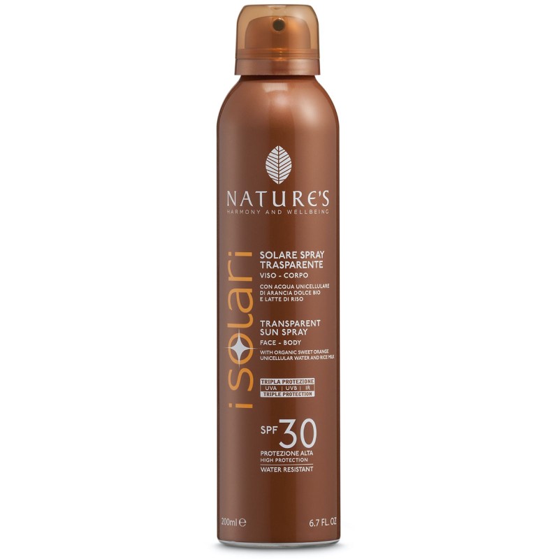 Nature's I Solari Spray Trasparente SPF 30 200 ml CREME SOLARI