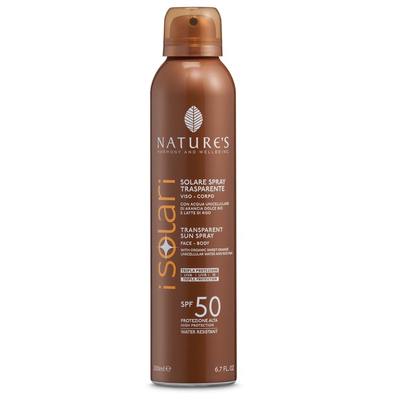 Nature's I Solari Spray Trasparente SPF 50 200 ml CREME SOLARI