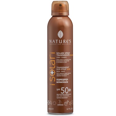 Nature's I Solari Spray Trasparente Bambini SPF 50+ 200 ml CREME SOLARI