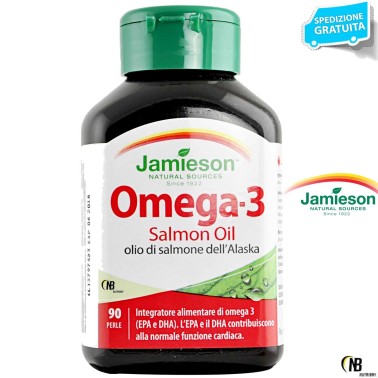 Jamieson Omega 3 Salmon Oil 90 perle da 1 gr 1000mg Olio Di Pesce Salmone OMEGA 3