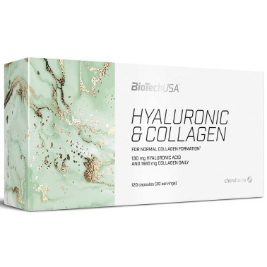 Biotech Usa Hyaluronic & Collagen - 120 caps CURA DEL CORPO