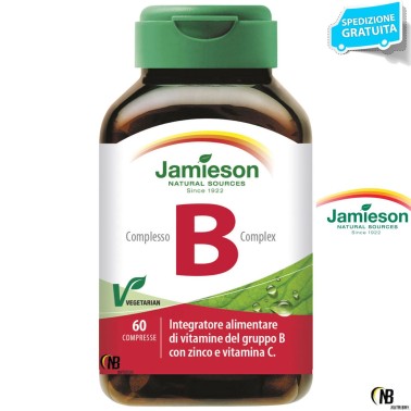 Jamieson Complesso B 60 cpr Vitamine B1 B2 B3 B5 B6 B12 C Zinco in vendita su Nutribay.it