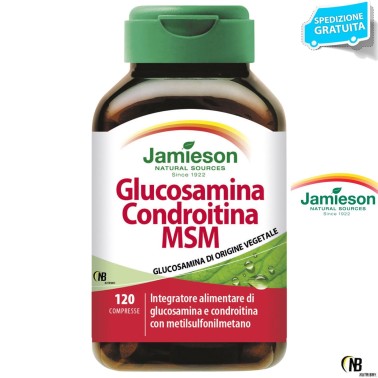 Jamieson Glucosamina Condroitina Msm 120 cpr. Salute Articolazioni BENESSERE ARTICOLAZIONI