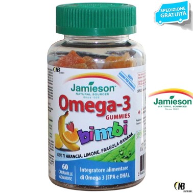Jamieson Omega 3 Gummies 60 Caramelle per Bambini OMEGA 3