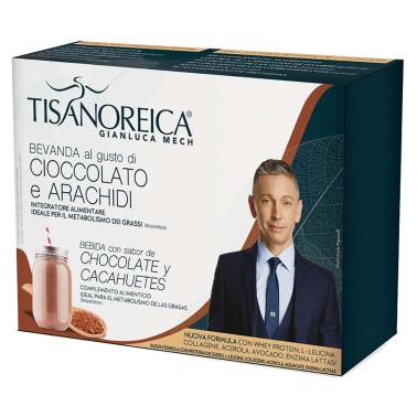 Tisanoreica Bevanda Cioccolato e Arachidi - 4 buste pat da 30 gr AVENE - ALIMENTI PROTEICI