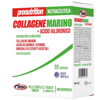Pronutrition Collagene Marino + Acido Ialuronico - 20 bustine da 8 gr BENESSERE ARTICOLAZIONI