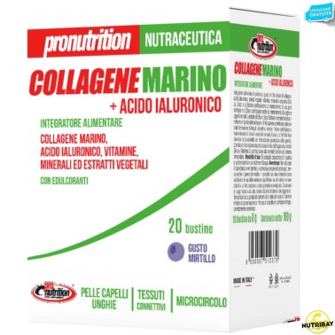 Pronutrition Collagene Marino + Acido Ialuronico - 20 bustine da 8 gr BENESSERE ARTICOLAZIONI