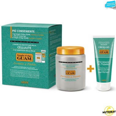 Guam Fanghi d'Alga Formula a Freddo - 1000 gr + Gel Freddo 250 ml Convenienza Fredda CURA DEL CORPO