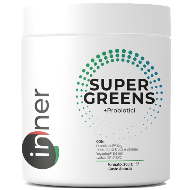 Inner Super Greens + Probiotici - 200 gr BENESSERE-SALUTE