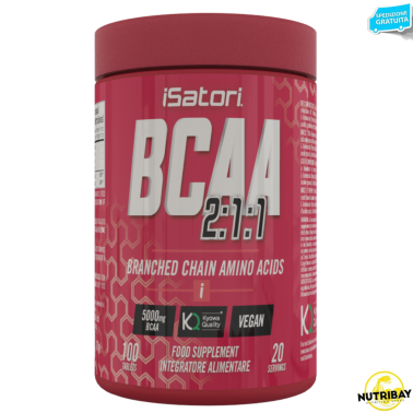 ISATORI BCAA AMINOACIDI RAMIFICATI 100 CPR.QUALITA' KYOWA con VITAMINE AMINOACIDI KYOWA