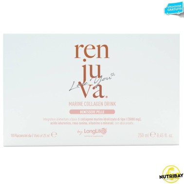 Long Life Renjuva Marine Collagen Drink - 10 flaconi da 25 ml BENESSERE ARTICOLAZIONI