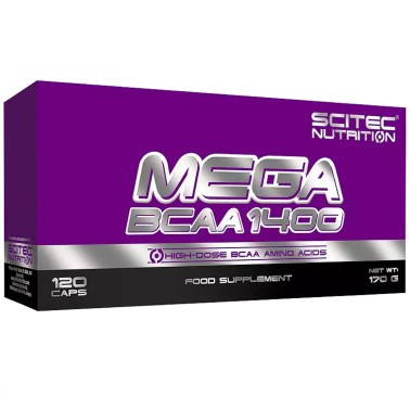 Scitec Nutriton Mega Bcaa 1400 - 120 caps AMINOACIDI BCAA