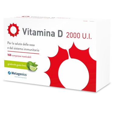 Metagenics Vitamina D 2000 U.I. - 168 cpr masticabili VITAMINE