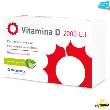 Metagenics Vitamina D 2000 U.I. - 168 cpr masticabili VITAMINE