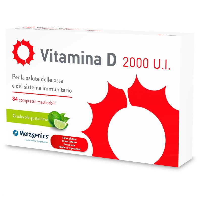 Metagenics Vitamina D 2000 U.I. - 84 cpr masticabili VITAMINE