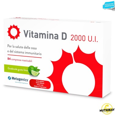 Metagenics Vitamina D 2000 U.I. - 84 cpr masticabili VITAMINE