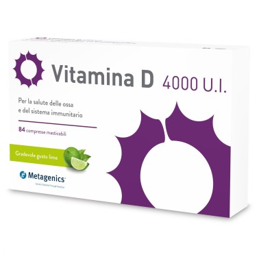 Metagenics Vitamina D 4000 U.I. - 84 cpr masticabili VITAMINE