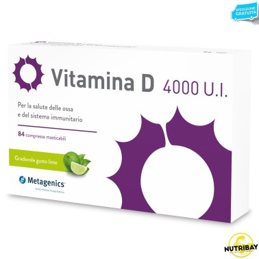 Metagenics Vitamina D 4000 U.I. - 84 cpr masticabili VITAMINE