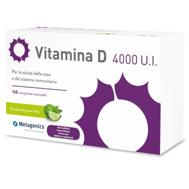 Metagenics Vitamina D 4000 U.I. - 168 cpr masticabili VITAMINE