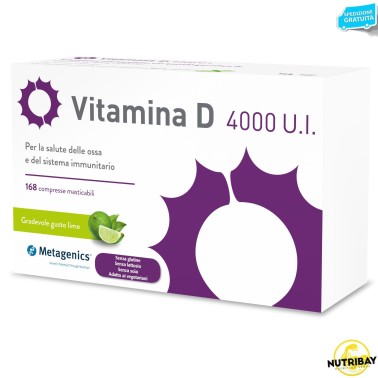 Metagenics Vitamina D 4000 U.I. - 168 cpr masticabili VITAMINE