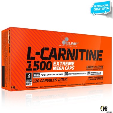 OLIMP L-Carnitina 1500 Extreme 120 MEGA CAPS Dimagrante CARNITINA